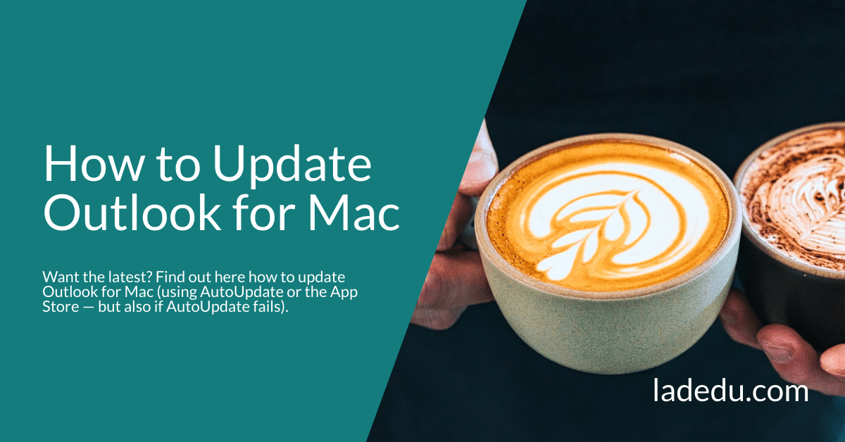 upgrade outlook 10.5 for mac